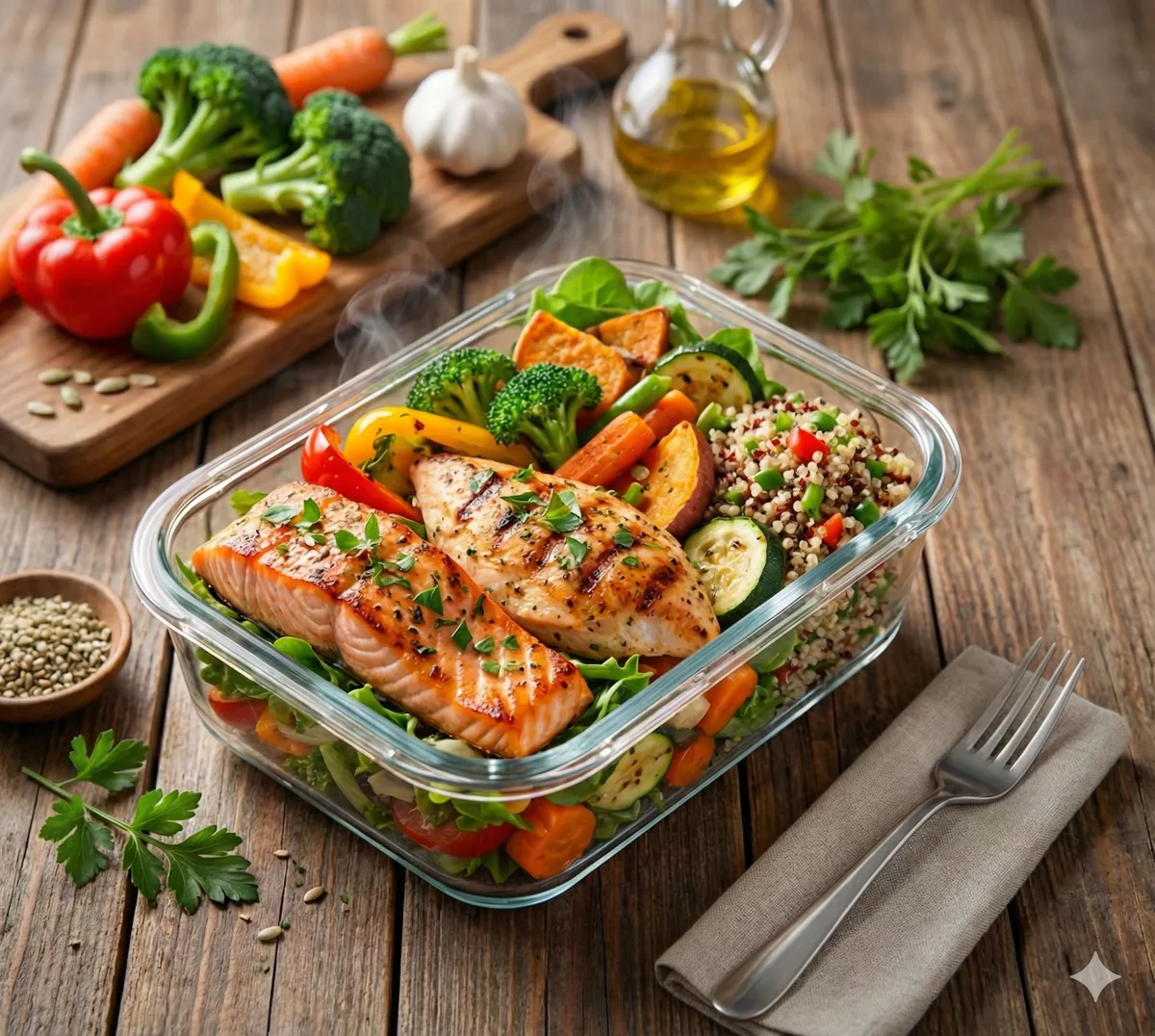 Marmita fit deliciosa e colorida